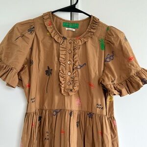 Clare V Martine dress in Camel Paradise size S